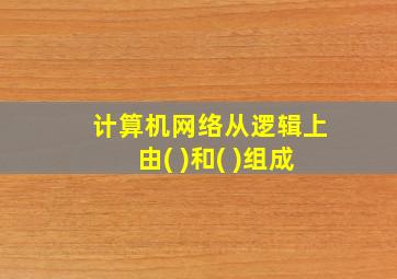 计算机网络从逻辑上由( )和( )组成